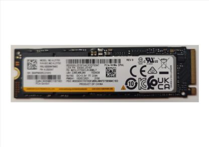 1 TB SSD-Upgrade (von 512 GB): Samsung PM9A1 (PCIe Gen4)