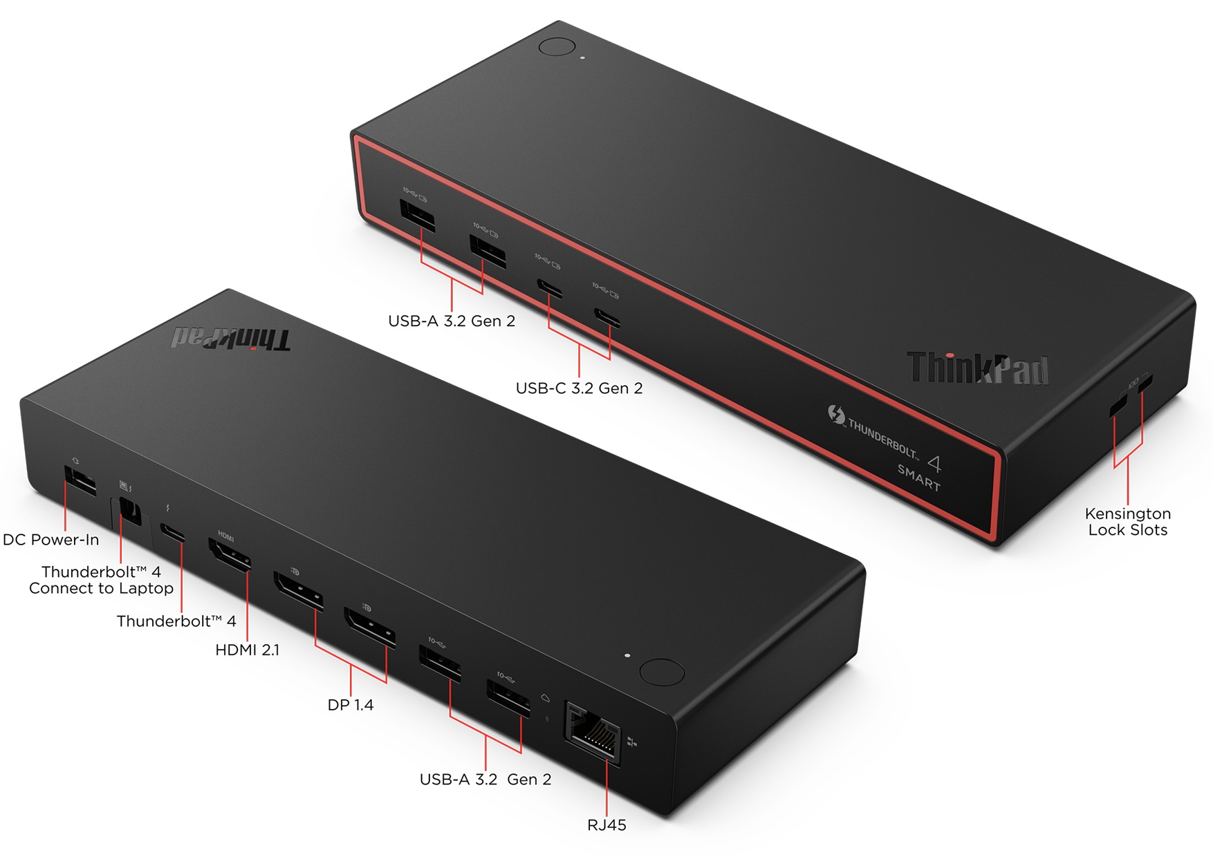 ThinkPad Thunderbolt 4 Smart Dock Gen2 7500, inkl. 135W-Netzteil (40BE0135EU) – Bild 4