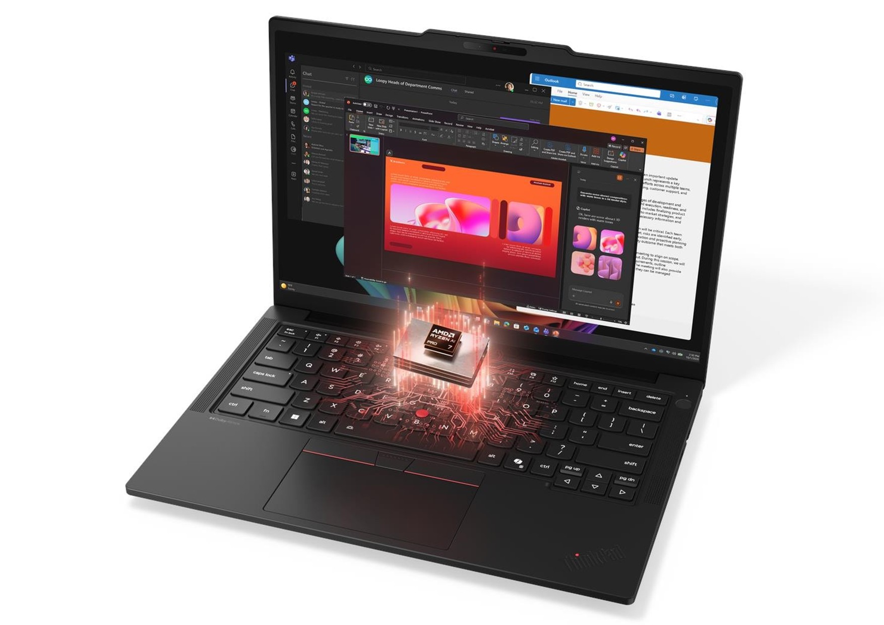 Lenovo ThinkPad T14 (AMD) Gen7 Modell 21WV001YGE – Bild 4